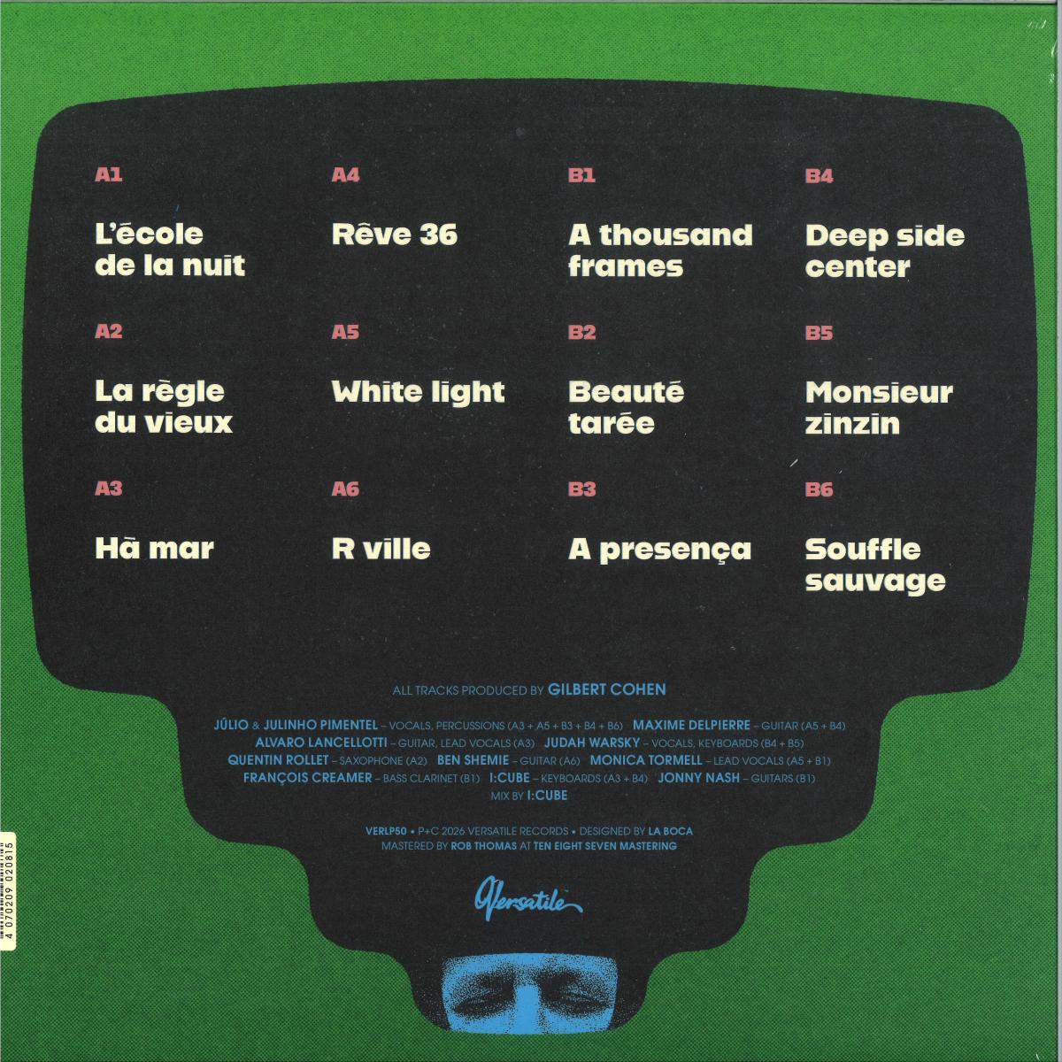 Gilb'R - L'Ecole De La Nuit (VINYL LP Versatile VERLP50) | NEW Mint (M) Mint (M)-