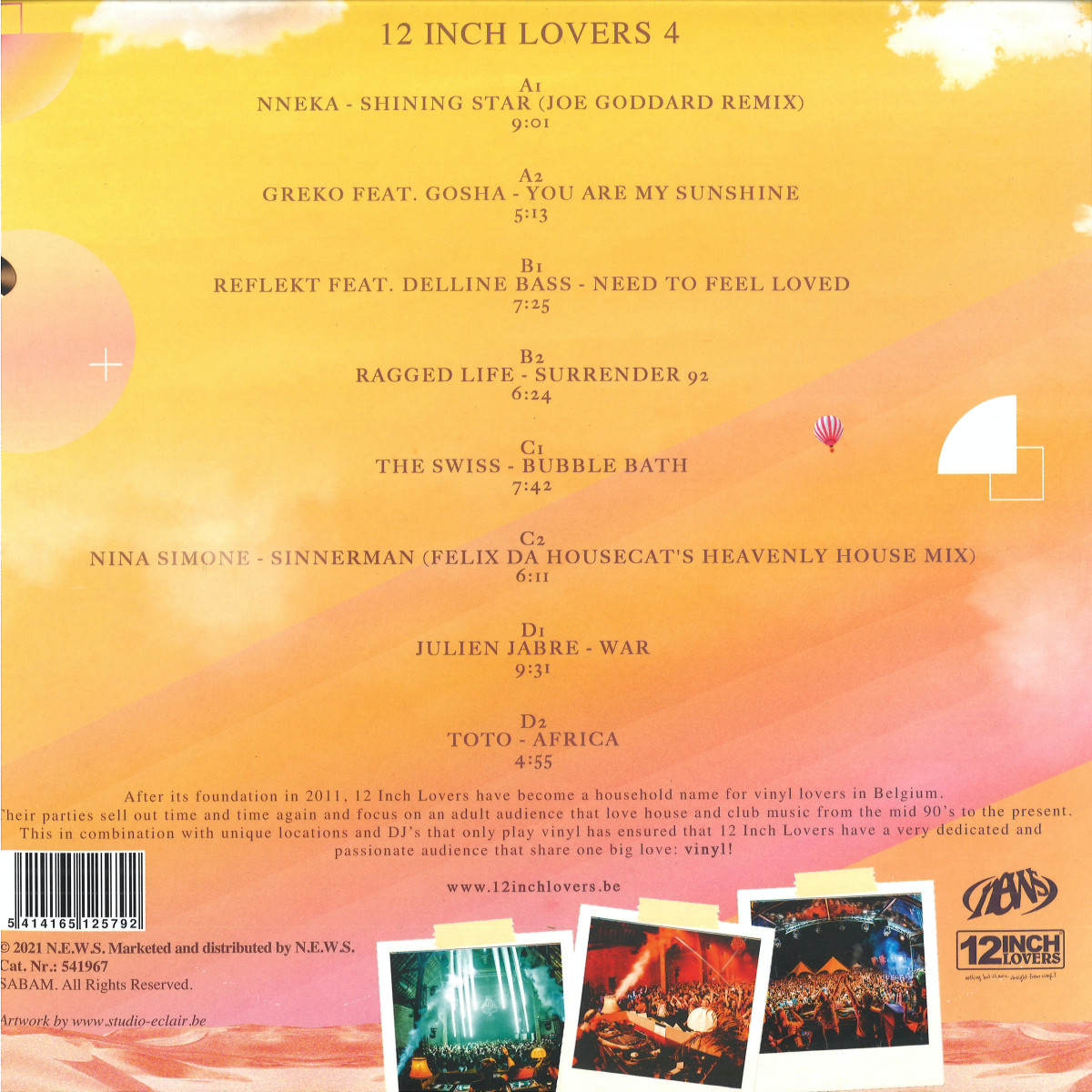 Various - 12 INCH LOVERS 4 (2xVINYL) | Mint (M) Mint (M)-
