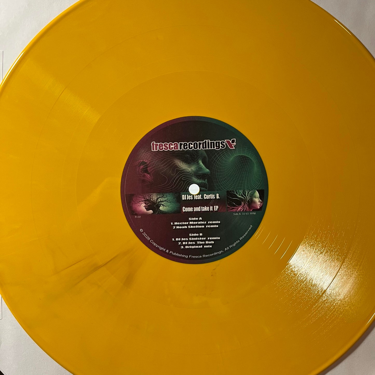 DJ Jes feat Curtis B - Come And Take It (COLOR VINYL) | Mint (M) Generic-