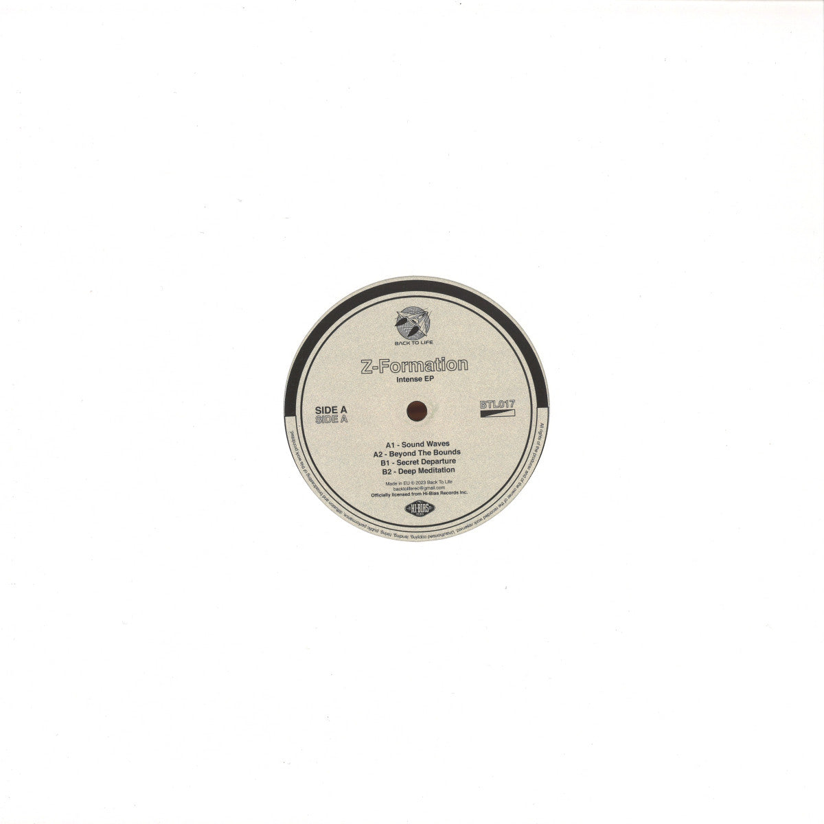 Z-Formation - Intense EP (VINYL 12" Back To Life BTL017) | NEW Mint (M) Mint (M)-