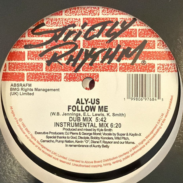 Aly-Us - Follow Me (VINYL) | Mint (M) Generic-