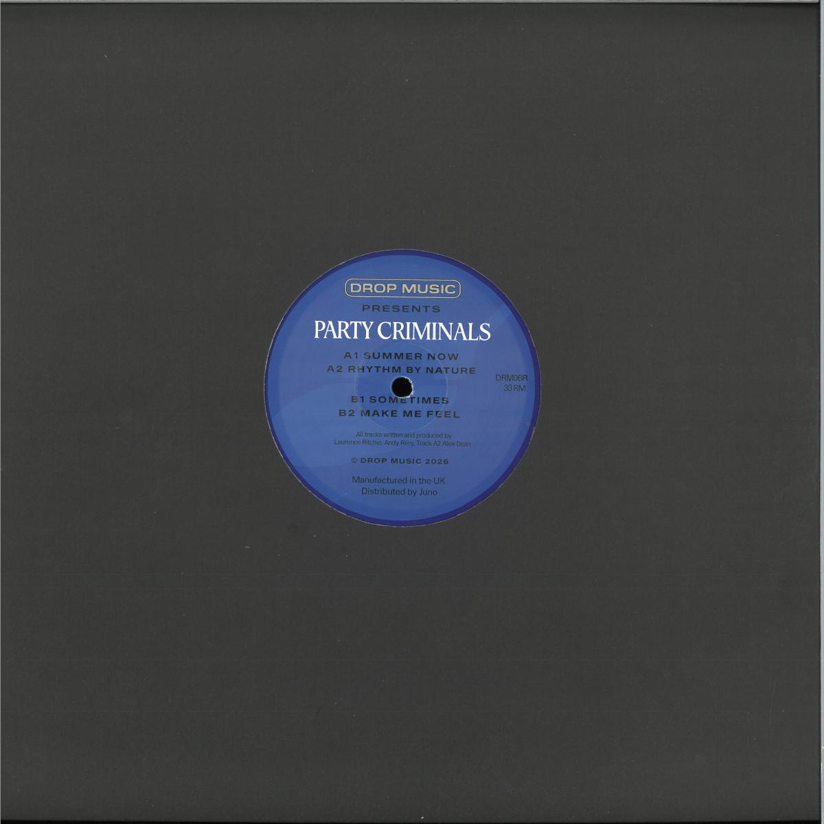 Inland Knights - Party Criminals (VINYL 12" Drop Music DRM06R 2026) | Mint (M) Mint (M)-