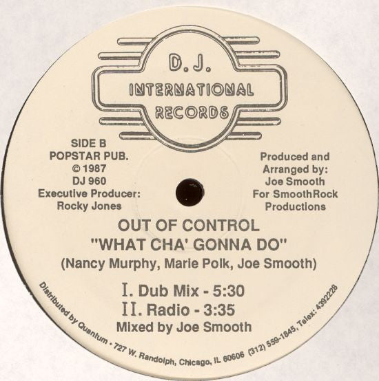 Out Of Control - What Cha' Gonna Do | Near Mint (NM) Near Mint (NM)-