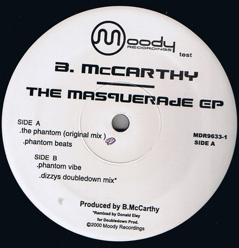 B. McCarthy - The Masquerade EP | Near Mint (NM) Generic-