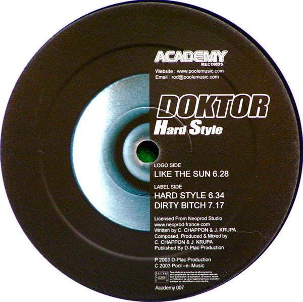 Doktor - Hard Style | Near Mint (NM) Very Good Plus (VG+)-