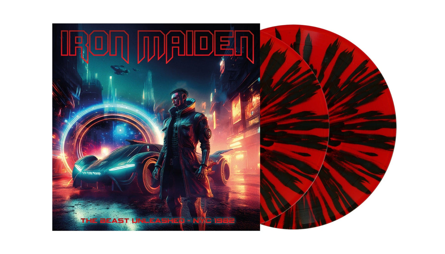 Iron Maiden - The Beast Unleashed - NYC 1982 (Red W/ Black Splatter Vinyl) (2Lp) | Mint (M) Mint (M)-