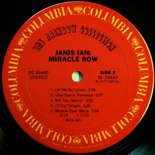 Janis Ian - Miracle Row | Near Mint (NM) Very Good Plus (VG+)-