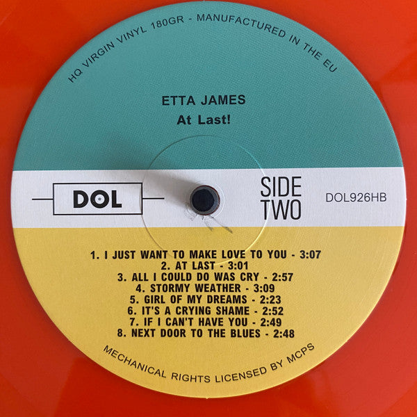 Etta James - At Last! (COLOR VINYL) | Mint (M) Mint (M)-