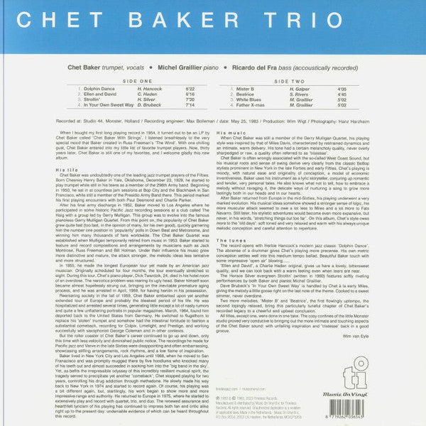 Chet Baker Trio - Mr. B *TRANSLUCENT BLUE* | Mint (M) Mint (M)-