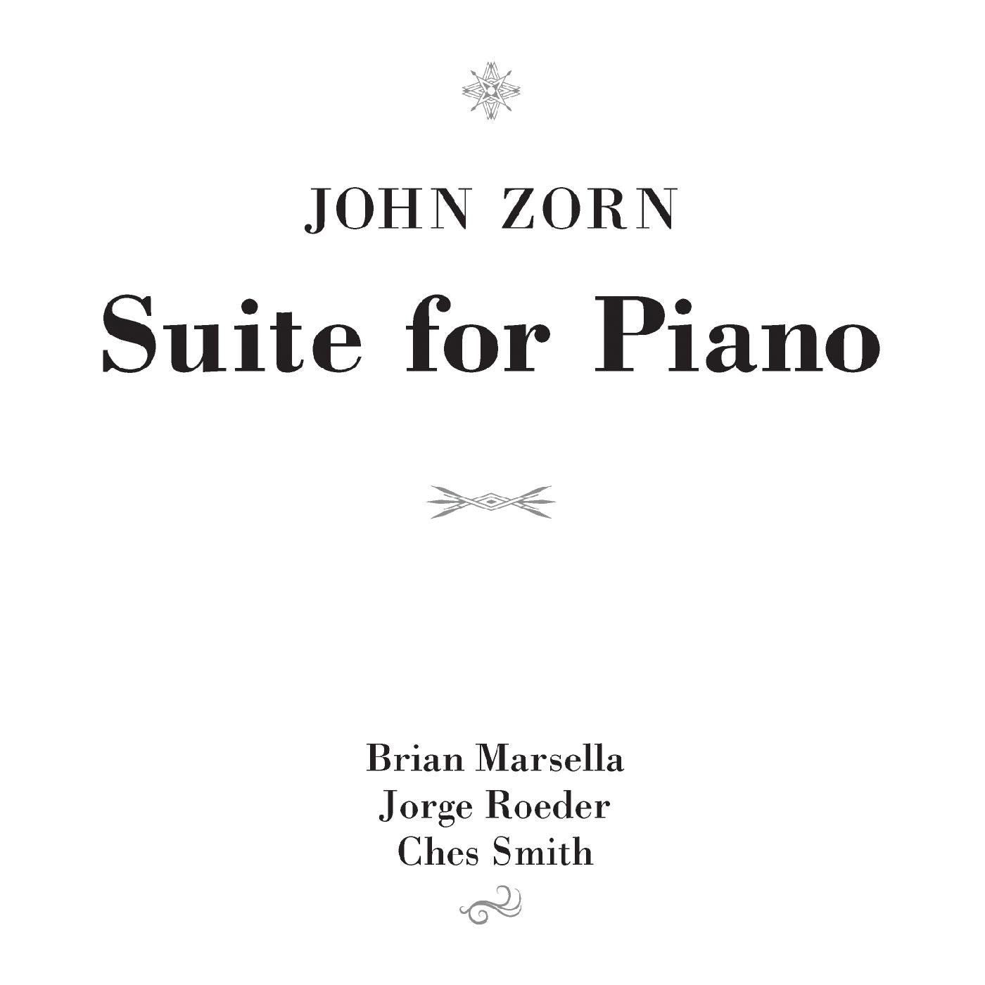 Zorn, John - Suite for Piano (CD) |-