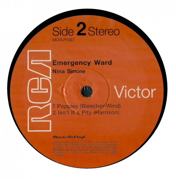 Nina Simone - In Concert - Emergency Ward! (VINYL LP Music On Vinyl MOVLP1027) |-