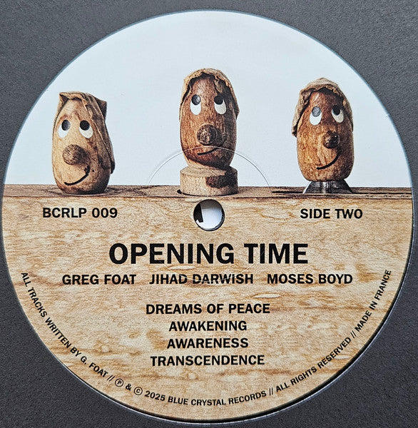 Greg Foat - Opening Time (VINYL) | Mint (M) Mint (M)-