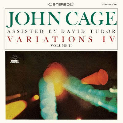 Cage, John With David Tudor - Variations IV, Vol. II (CLEAR VINYL) |-