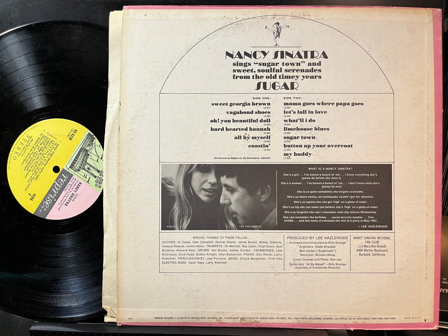 Nancy Sinatra - Sugar (VINYL LP) | Near Mint- (NM-) Excellent (EX)-