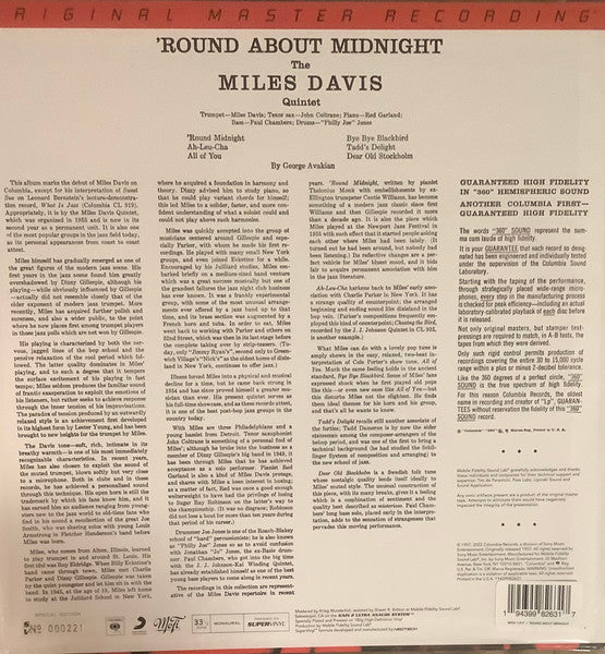 Miles Davis - 'Round About Midnight | Mint (M) Mint (M)-