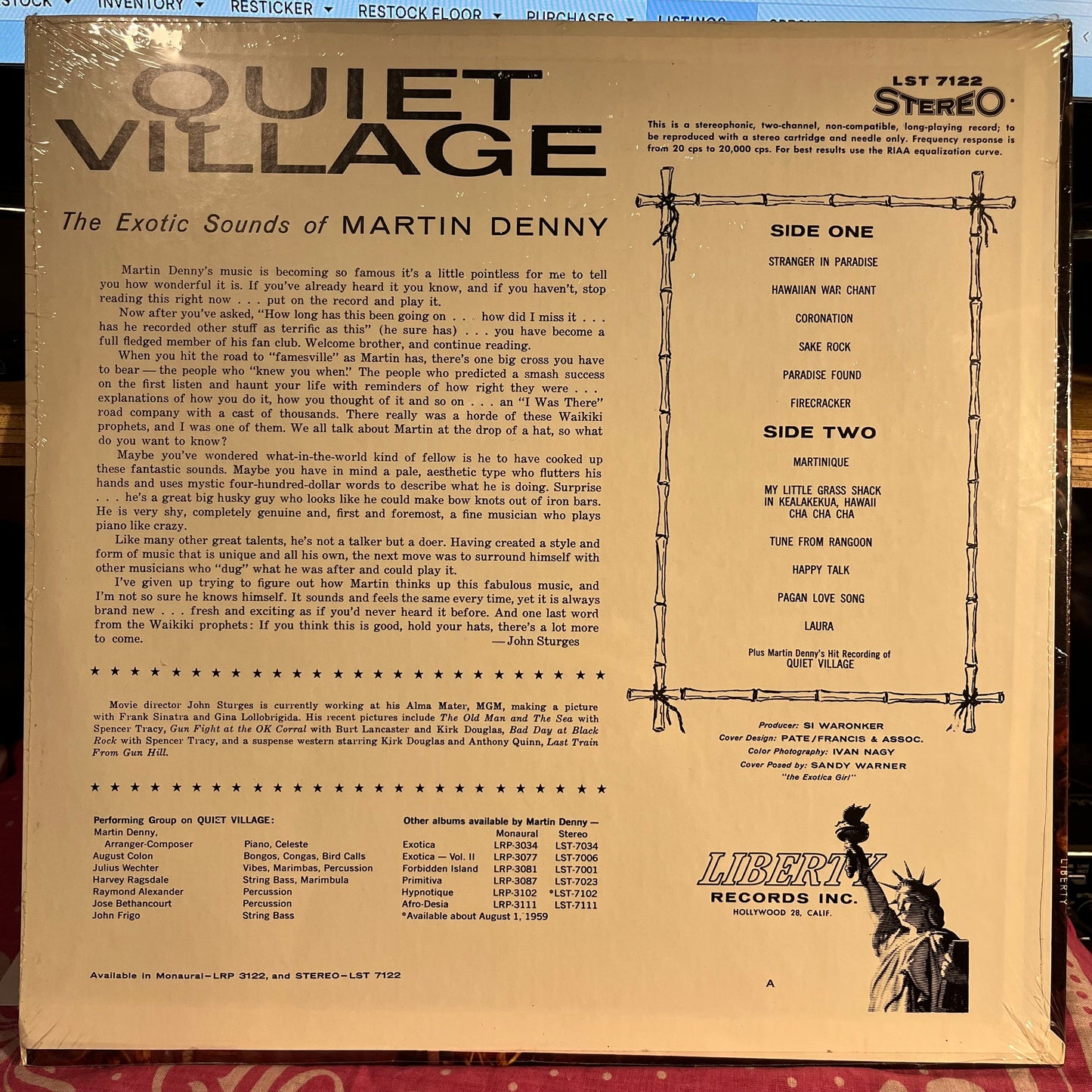 Quiet Village - The Exotic Sounds Of Martin Denny *SEALED* | Mint (M) Mint (M)-