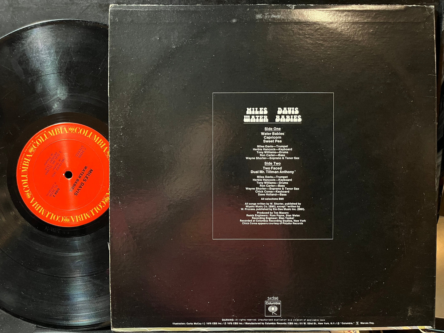 Miles Davis - Water Babies (VINYL LP Columbia C 34396) | Excellent+ (EX+) Excellent (EX)-
