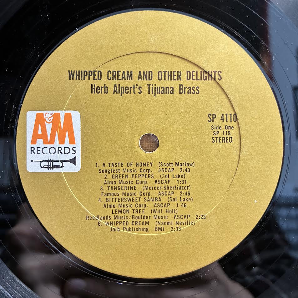 Herb Alpert & The Tijuana Brass - Whipped Cream & Other Delights (VINYL) | Excellent+ (EX+)-