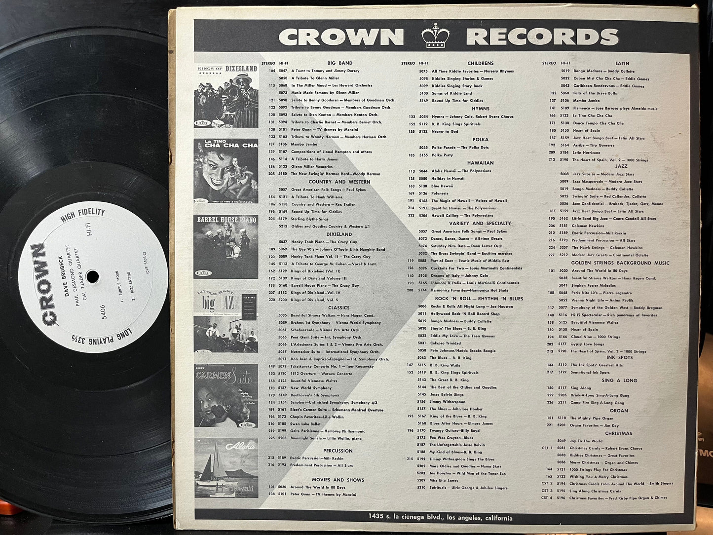 The Dave Brubeck Quartet - Dave Brubeck Quartet, Paul Desmond Quartet, Cal Tjader (VINYL) | Excellent (EX) Excellent (EX)-