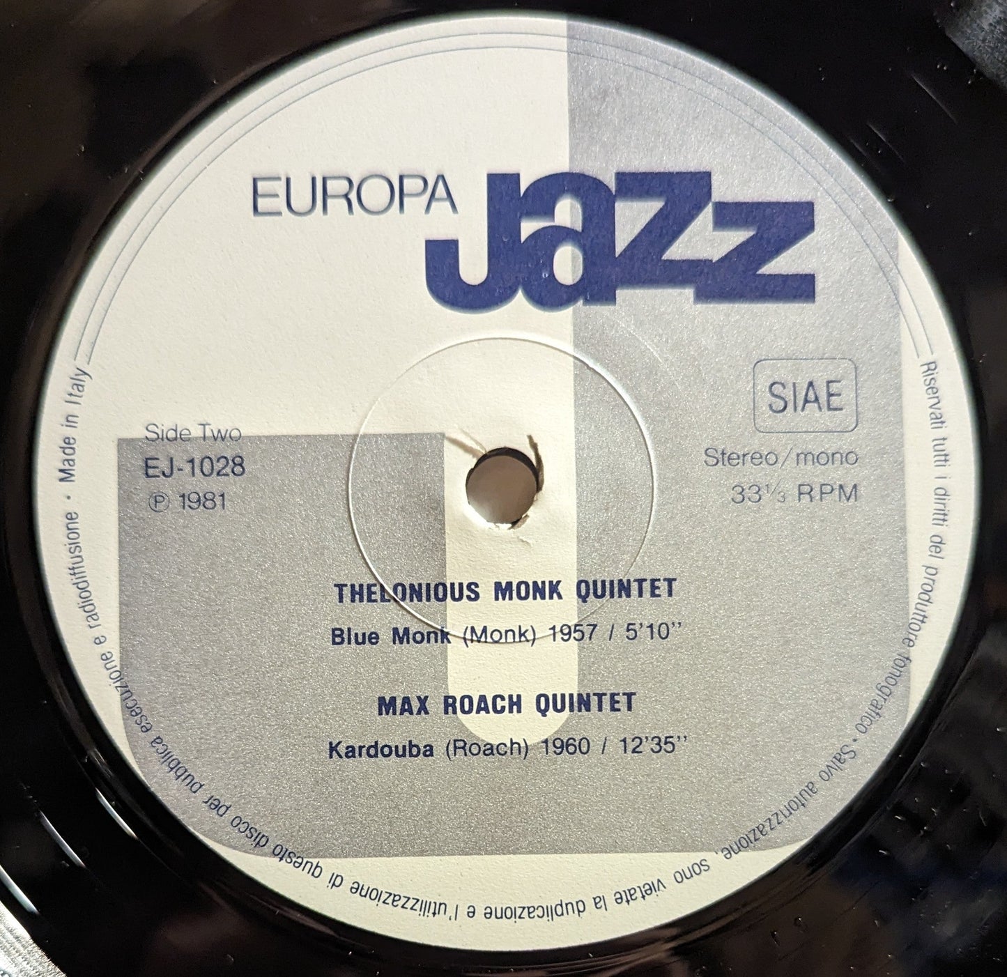Thelonious Monk - Europa Jazz *ITALY* | Near Mint (NM) Excellent (EX)-