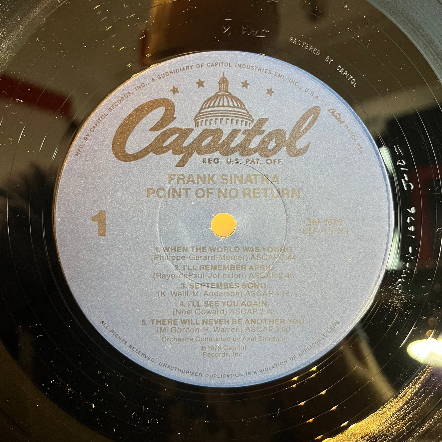 Frank Sinatra - Point Of No Return | Near Mint (NM) Near Mint (NM)-