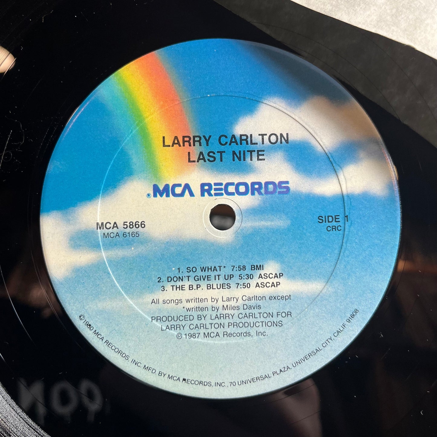 Larry Carlton - Last Nite (LP) | Near Mint (NM) Excellent (EX)-