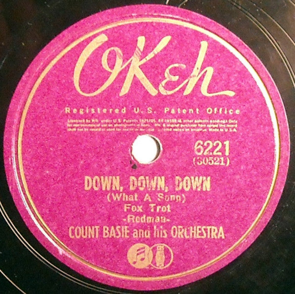 Count Basie Orchestra - You Betcha My Life / Down, Down, Down (What A Song) (10" 78RPM RECORD) | Near Mint (NM) Generic-