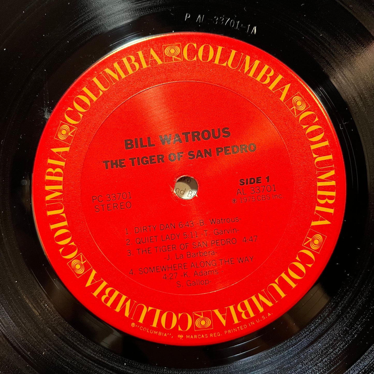Bill Watrous And The Manhattan Wildlife Refuge - The Tiger Of San Pedro (VINYL LP COLUMBIA PC 33701 1975) | USED Near Mint (NM or M-) Excellent+ (EX+)-