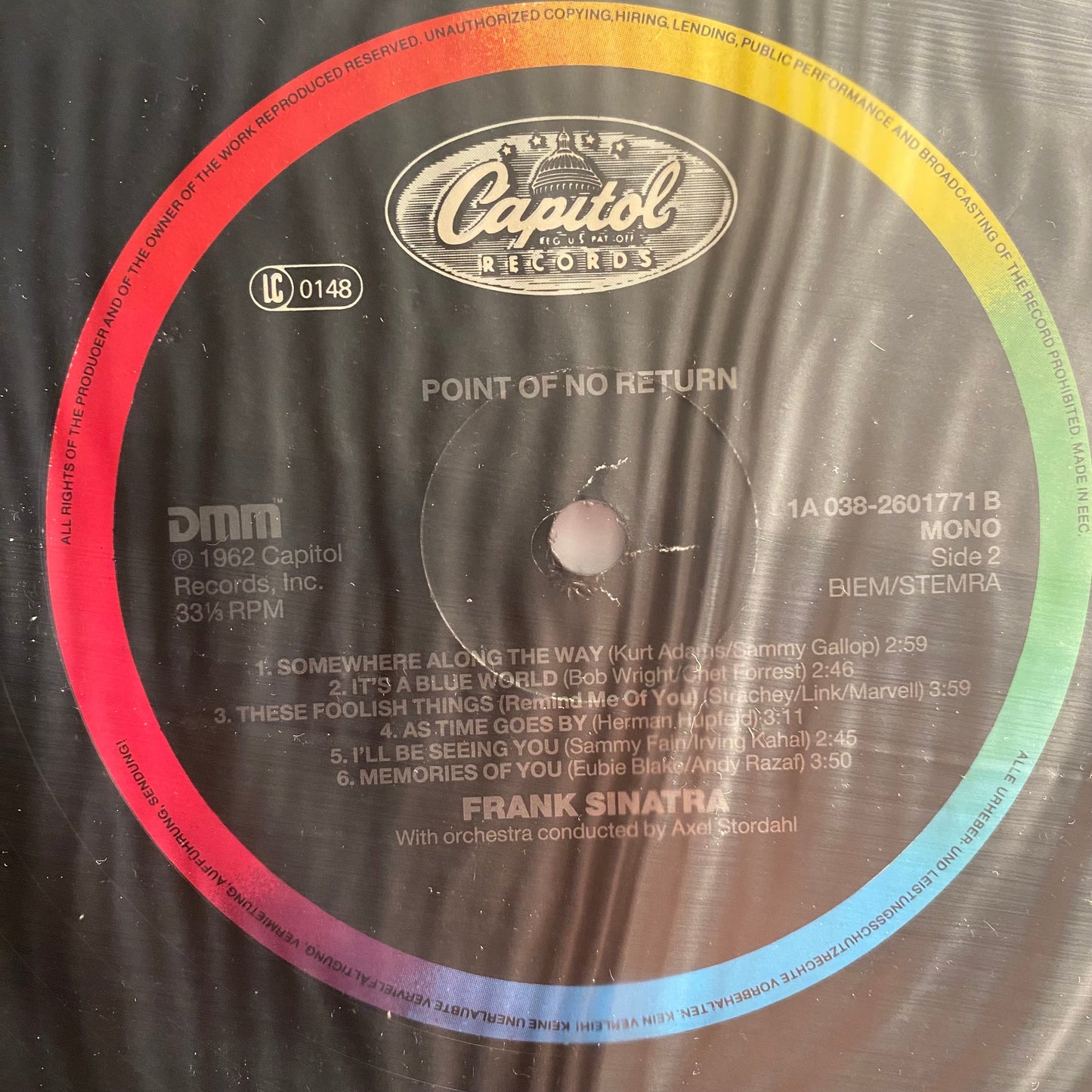 Frank Sinatra - Point Of No Return *DMM / EU PRESS* | Near Mint (NM) Excellent (EX)-