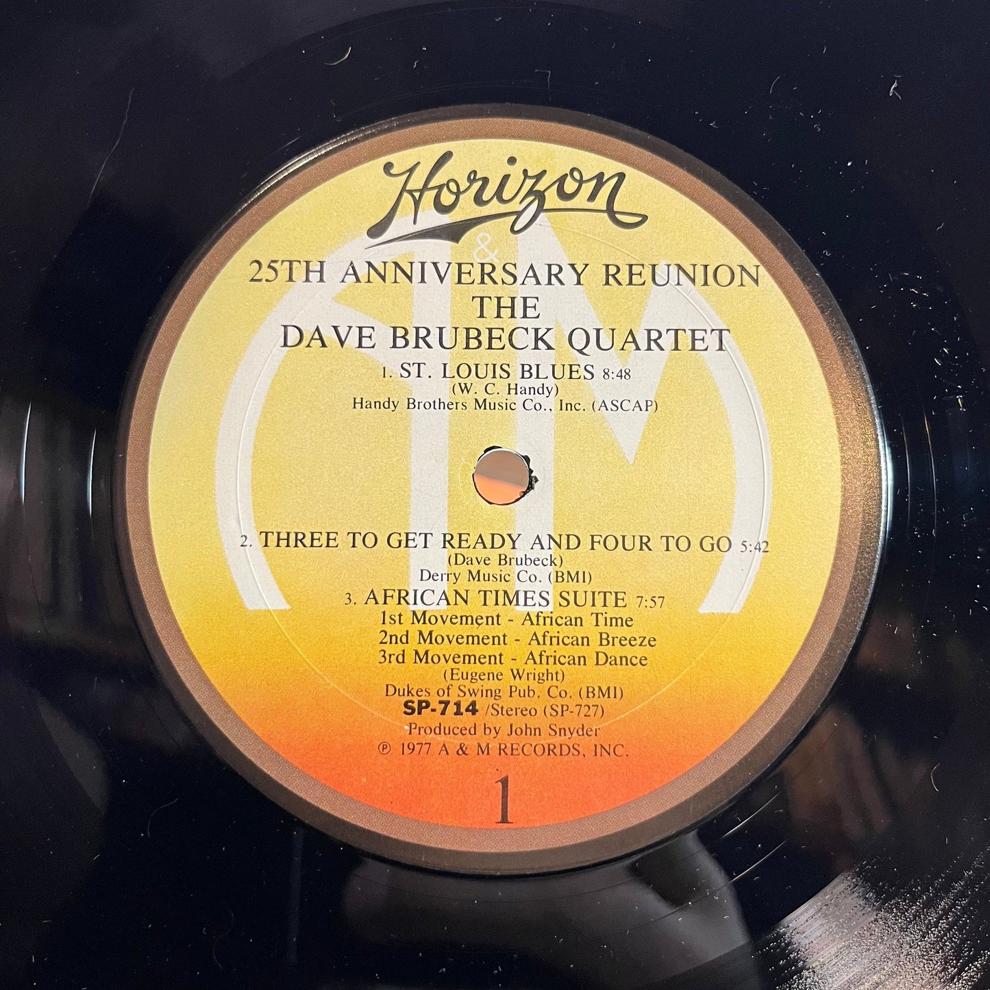 The Dave Brubeck Quartet - 25th Anniversary Reunion (VINYL) | Near Mint (NM) Excellent (EX)-