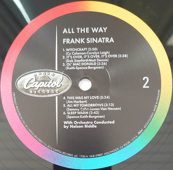 Frank Sinatra - All The Way (VINYL) | Near Mint (NM) Excellent+ (EX+)-