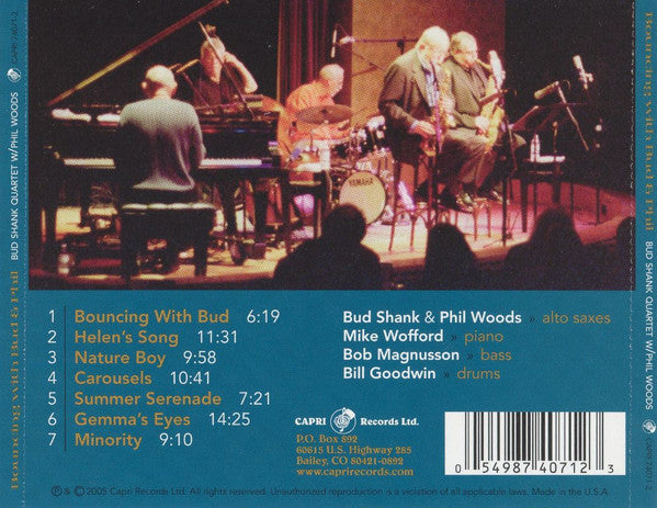 Bud Shank - Bouncing With Bud & Phil - Live at Yoshi's (SACD) | Near Mint (NM) Near Mint (NM)-