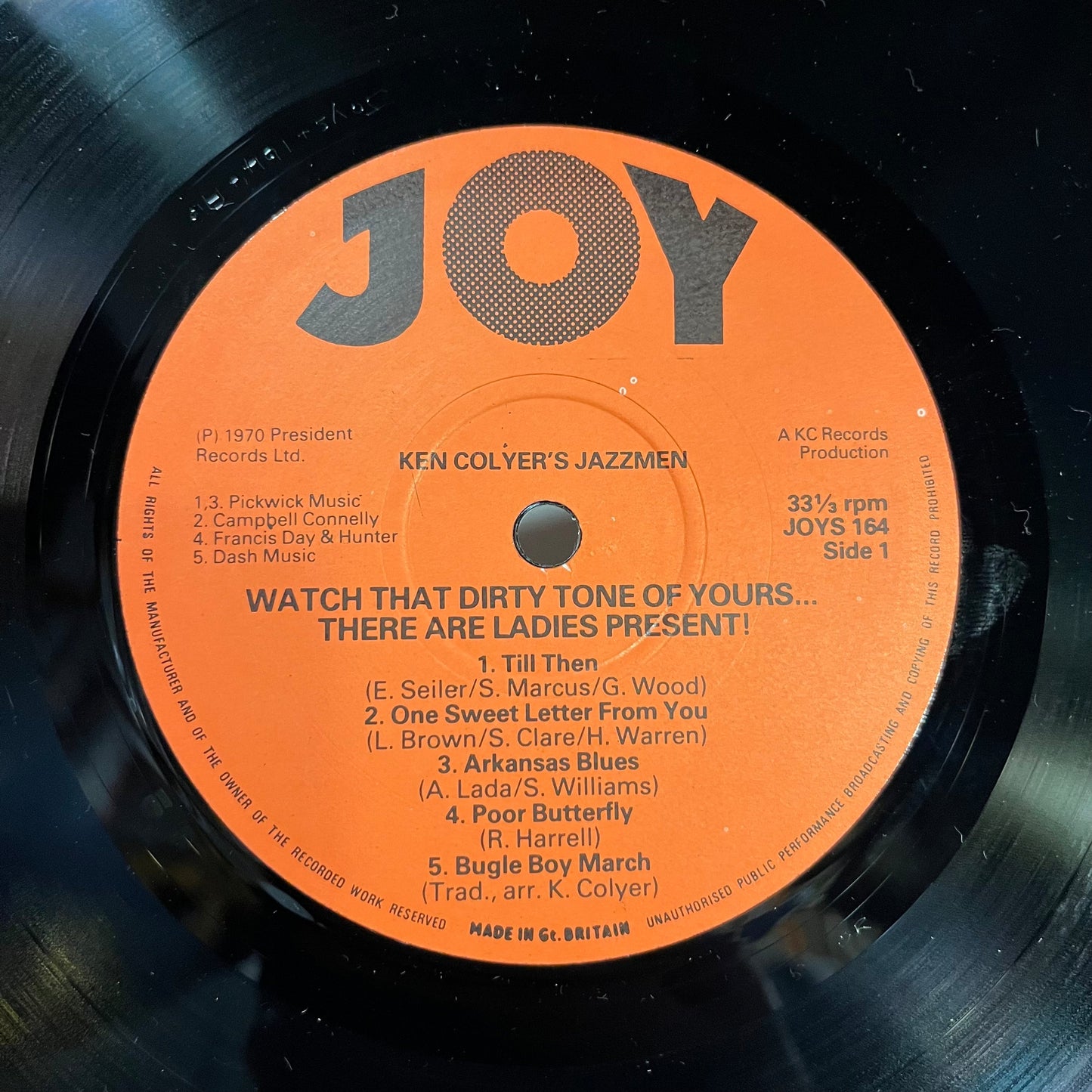 Ken Colyer's Jazzmen - Watch That Dirty Tone Of Yours...There Are Ladies Present! *UK* | Near Mint (NM) Near Mint (NM)-