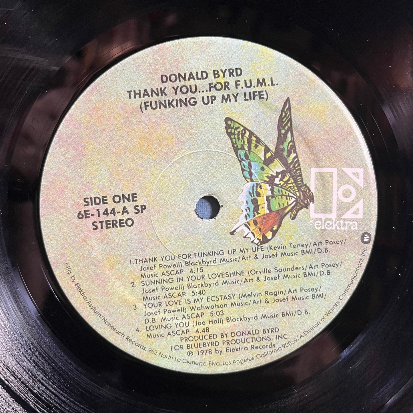 Donald Byrd - Thank You … For F.U.M.L. (Funking Up My Life) (LP) | Near Mint (NM) Near Mint (NM)-