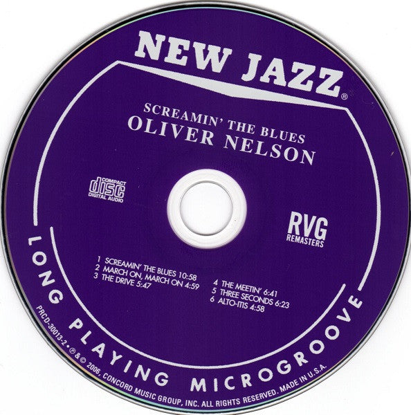 Oliver Nelson - Screamin' The Blues (CD) | Near Mint (NM) Near Mint (NM)-