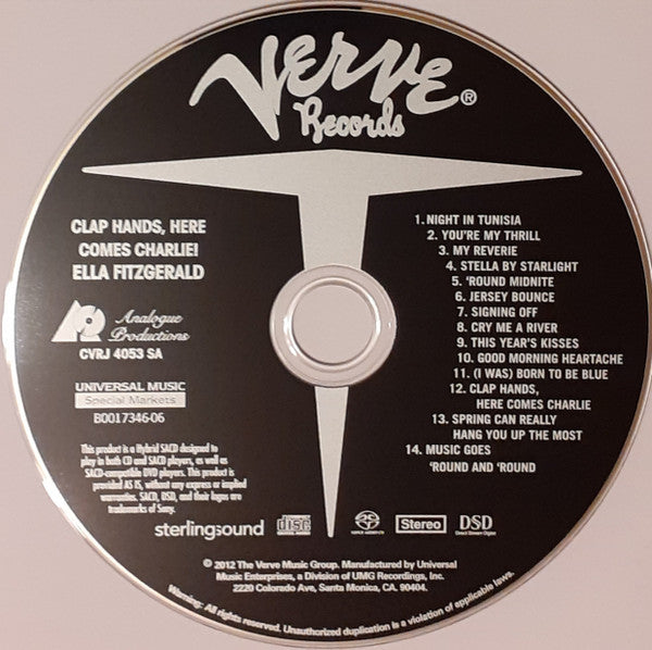 Ella Fitzgerald - Clap Hands, Here Comes Charlie! (SACD) | Near Mint (NM) Near Mint (NM)-