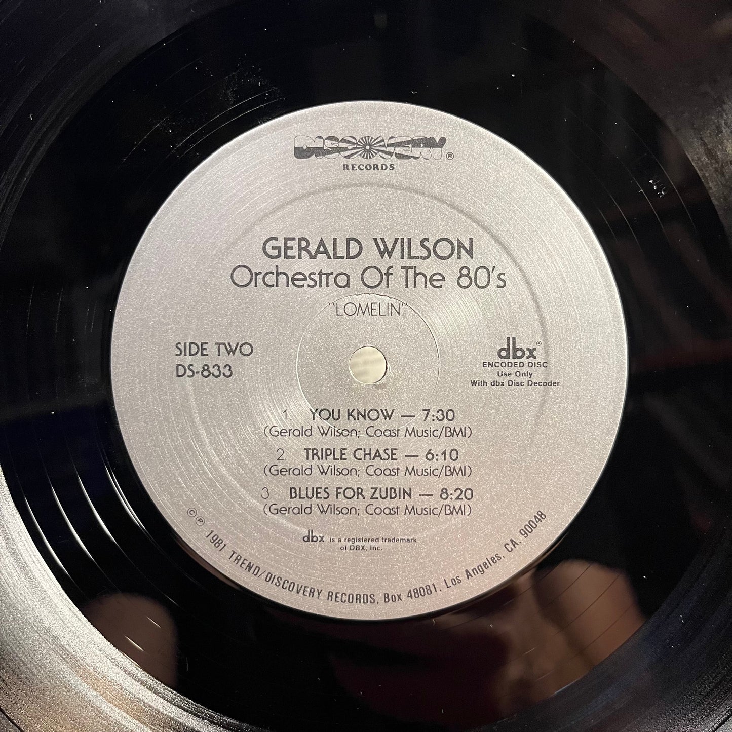 Gerald Wilson Orchestra Of The 80's - Lomelin *DBX* | Near Mint (NM) Excellent (EX)-