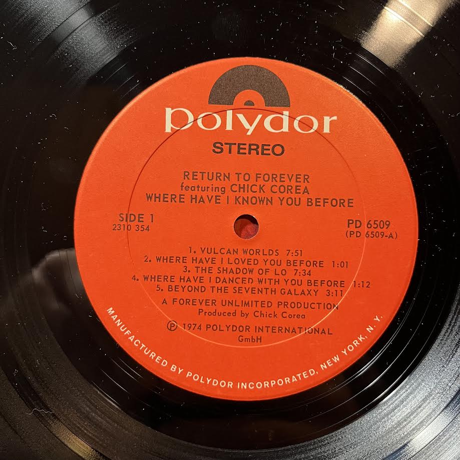 Return To Forever - Where Have I Known You Before (VINYL) | Near Mint (NM) Very Good Plus (VG+)-