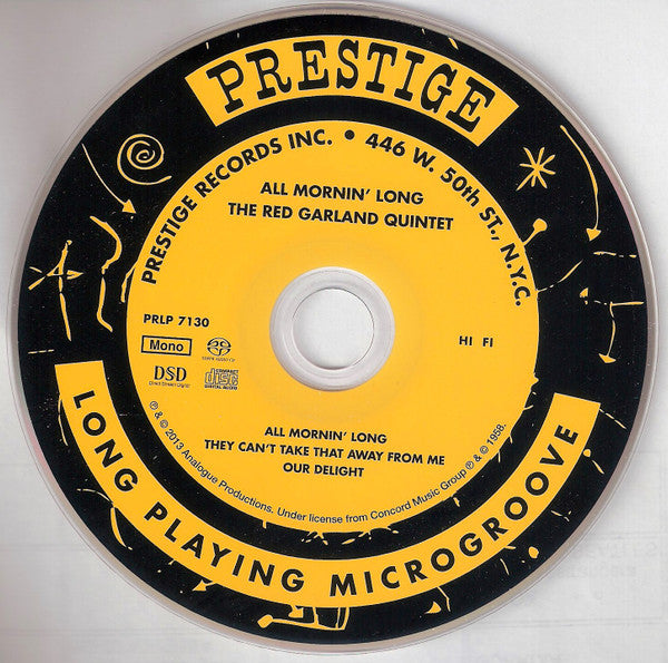 The Red Garland Quintet - All Mornin' Long (SACD) | Near Mint (NM) Near Mint (NM)-