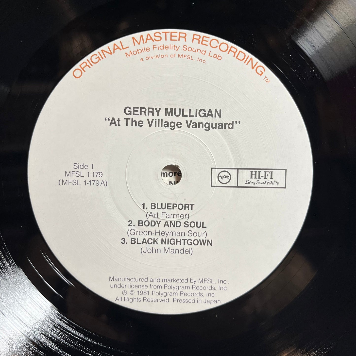 Gerry Mulligan & The Concert Jazz Band - Gerry Mulligan And The Concert Jazz Band At The Village Vanguard (VINYL) | Near Mint (NM) Near Mint (NM)-