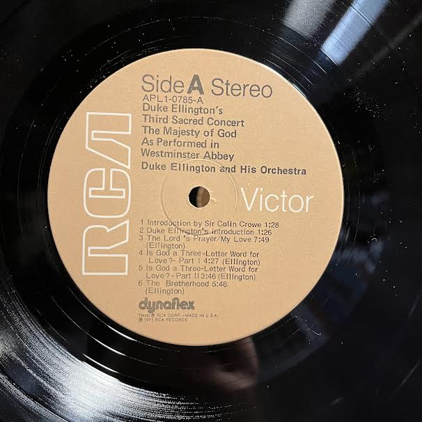 Duke Ellington And His Orchestra - Duke Ellington's Third Sacred Concert, The Majesty Of God, As Performed In Westminster Abbey (VINYL) | Near Mint (NM) Excellent+ (EX+)-