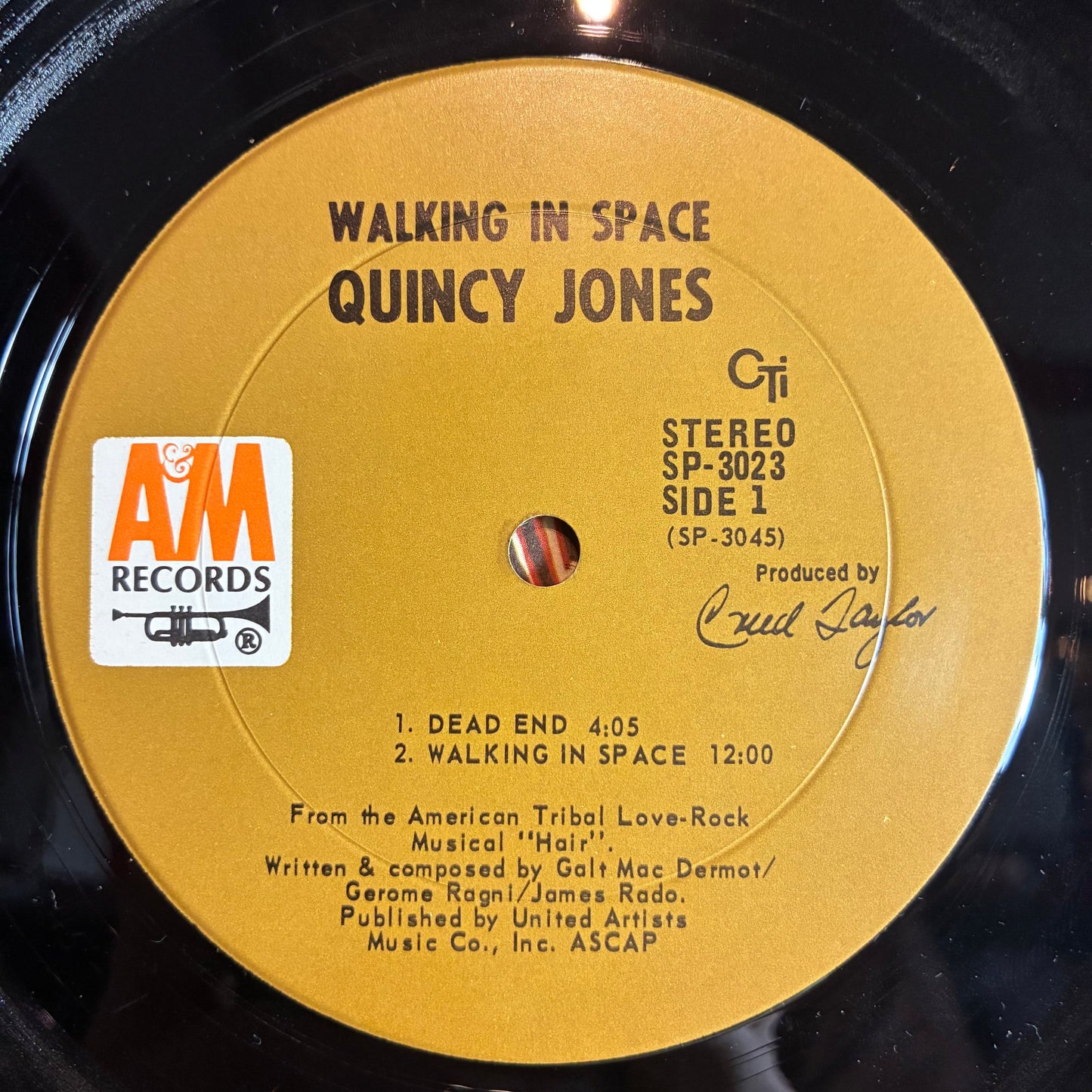 Quincy Jones - Walking In Space (VINYL A&M Records – SP-3023) | Very Good Plus (VG+) Very Good Plus (VG+)-