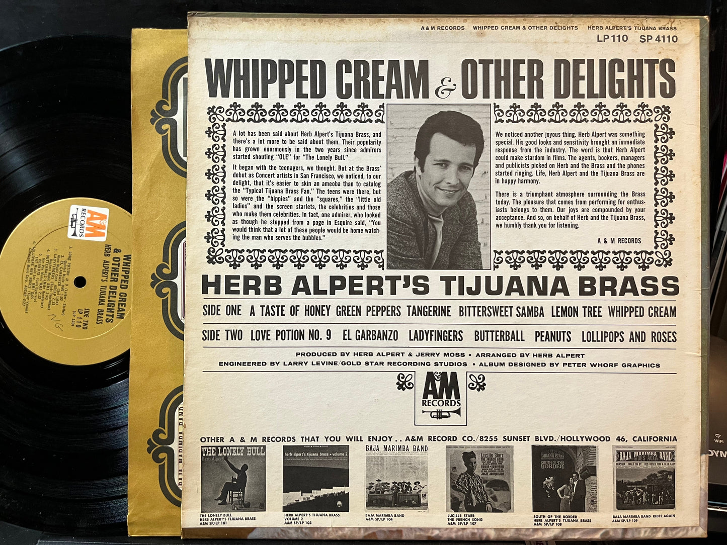Herb Alpert & The Tijuana Brass - Whipped Cream & Other Delights (VINYL) | Very Good (VG) Excellent+ (EX+)-