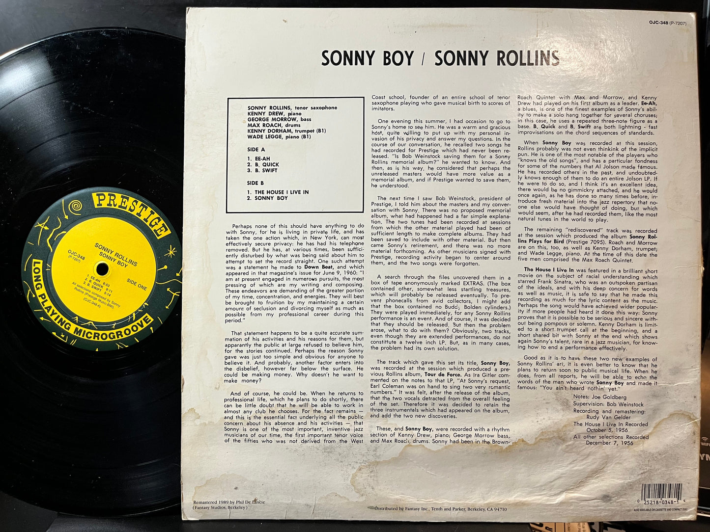 Sonny Rollins - Sonny Boy (VINYL) | Very Good (VG) Very Good (VG)-