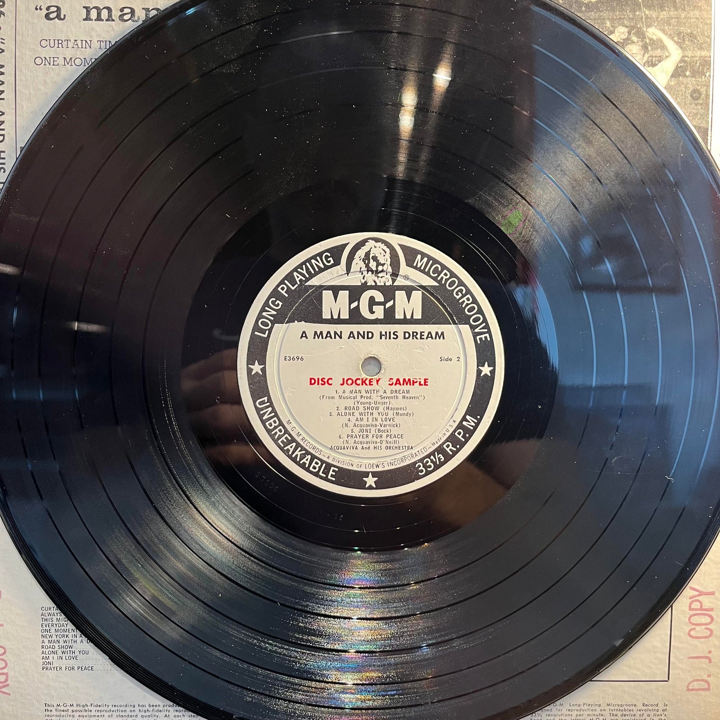 Acquaviva And His Orchestra - A Man And His Dream *PROMO* | Very Good (VG) Very Good (VG)-