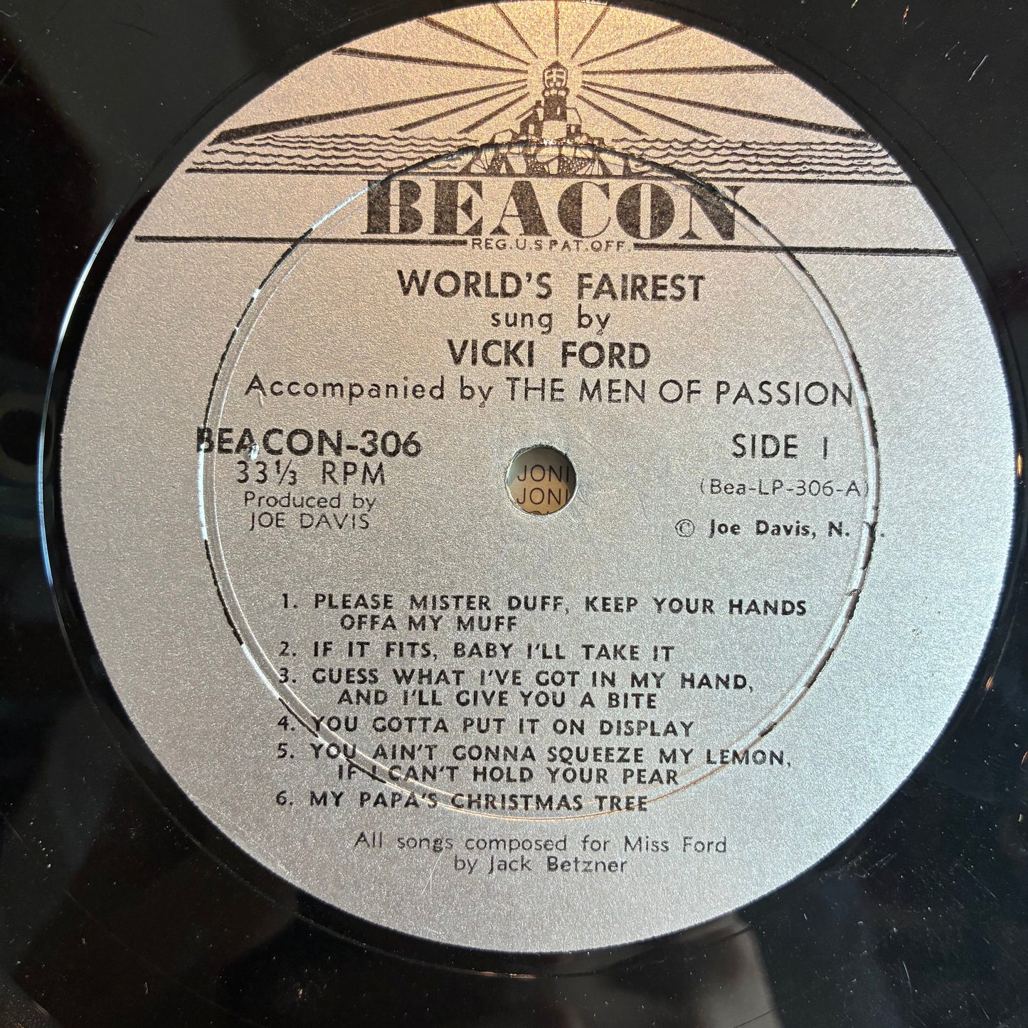 Vicki Ford - World's Fairest (VINYL) | Very Good (VG) Excellent (EX)-