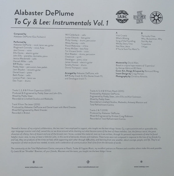 Alabaster DePlume - To Cy & Lee: Instrumentals Vol. 1 | Mint (M) Mint (M)-
