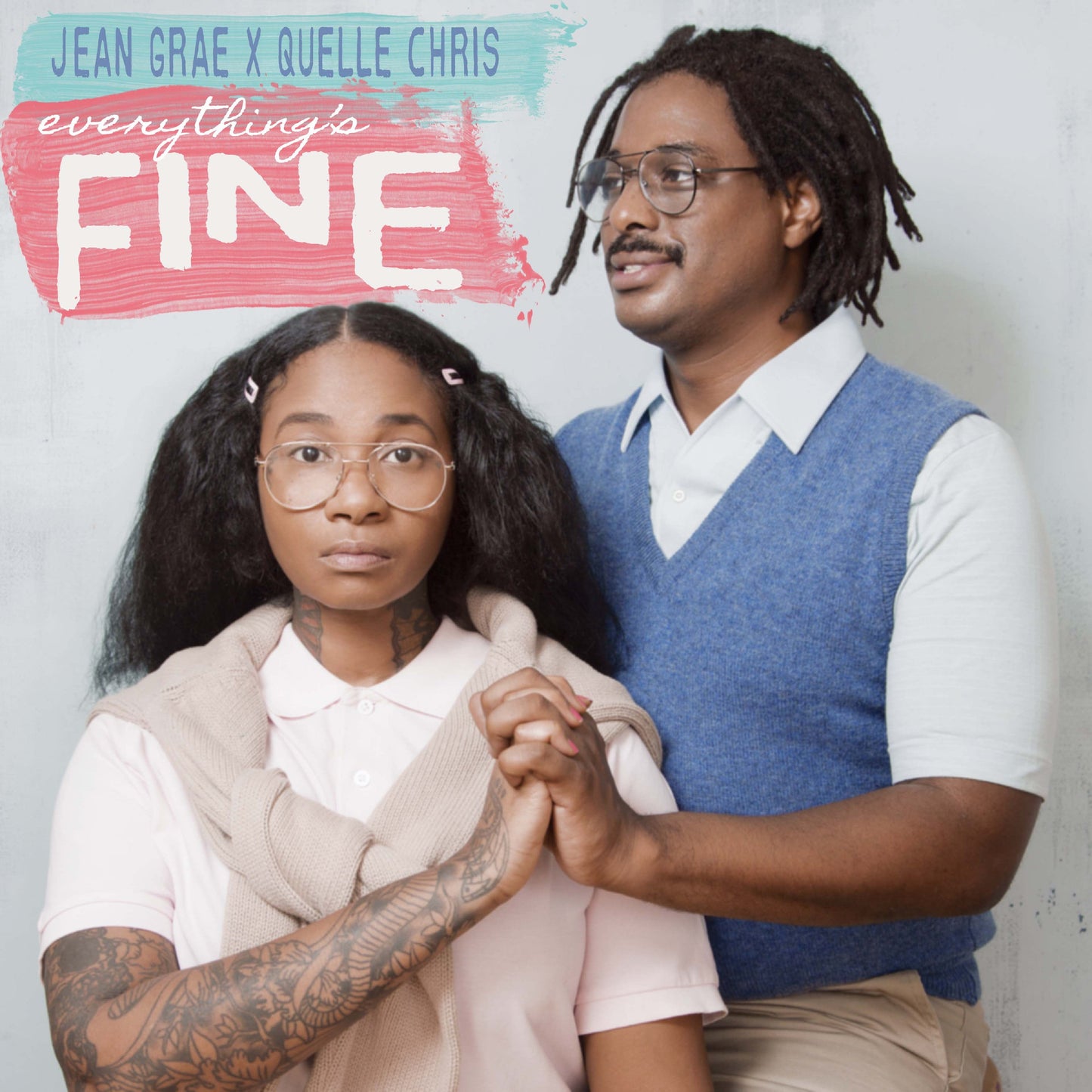 Jean & Quelle Chris Grae - Everything'S Fine (Ice Blue, Purple, Bubble Gum VINYL) | Mint (M) Mint (M)-