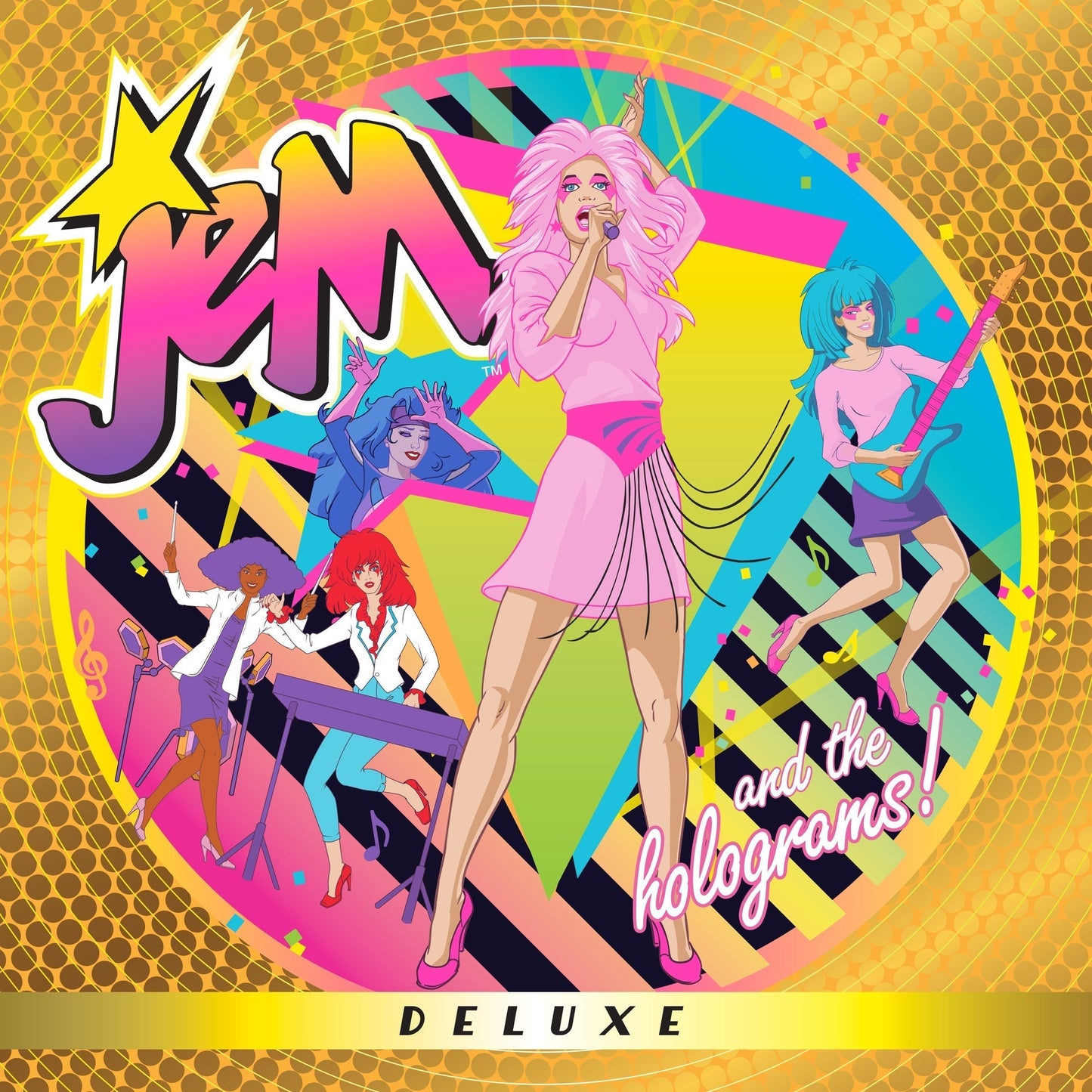 Jem And The Holograms - Jem And The Holograms (Deluxe) (Lemonade Glitter Vinyl) | Mint (M) Mint (M)-