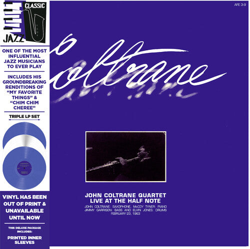 John Coltrane Quartet - Live at the Half Note (Blue & White Colored Vinyl, Deluxe Edition, Limited Edition) (3 Lp's) |-